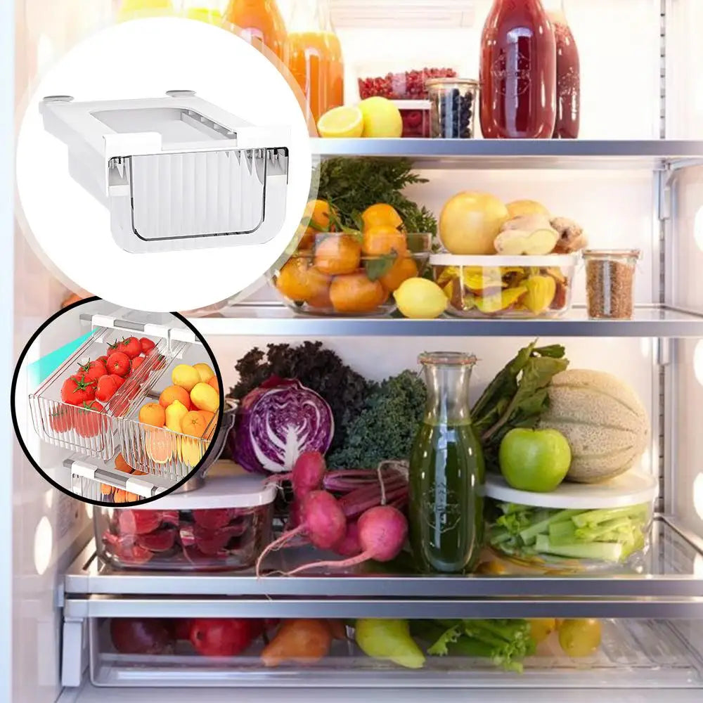 Fridge Organizer Bins Clear Fridge Organizer Stackable Refrigerator Drawer Organizer Bins Kitchen Storage Container For Fruit