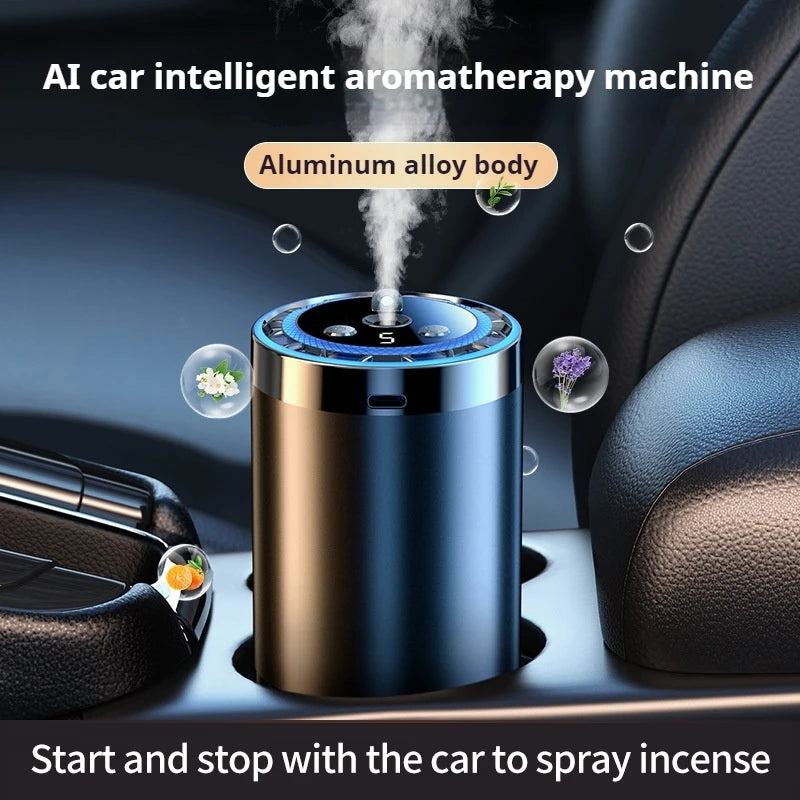 Car Humidifier Air Diffuser Car Air Freshener Smart Fragrance Aroma Diffusers Long Lasting Odor Eliminator Removing