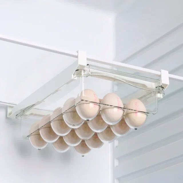 1/2pcs Fridge Organizer Fruit Egg Refrigerator Storage Box Under-shelf Drawer Fresh-keeping Kitchen Fridge Organizer