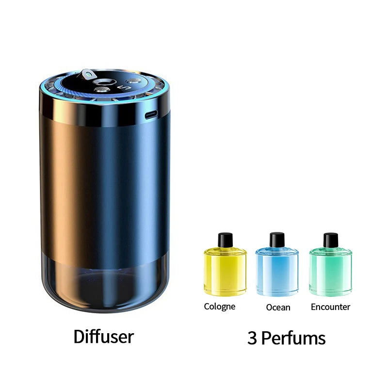 Car Humidifier Air Diffuser Car Air Freshener Smart Fragrance Aroma Diffusers Long Lasting Odor Eliminator Removing