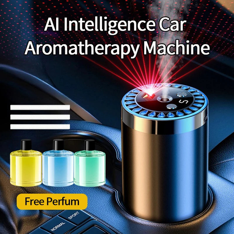 Car Humidifier Air Diffuser Car Air Freshener Smart Fragrance Aroma Diffusers Long Lasting Odor Eliminator Removing