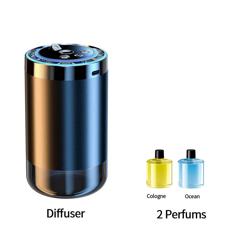 Car Humidifier Air Diffuser Car Air Freshener Smart Fragrance Aroma Diffusers Long Lasting Odor Eliminator Removing