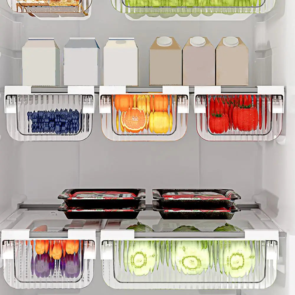 Fridge Organizer Bins Clear Fridge Organizer Stackable Refrigerator Drawer Organizer Bins Kitchen Storage Container For Fruit