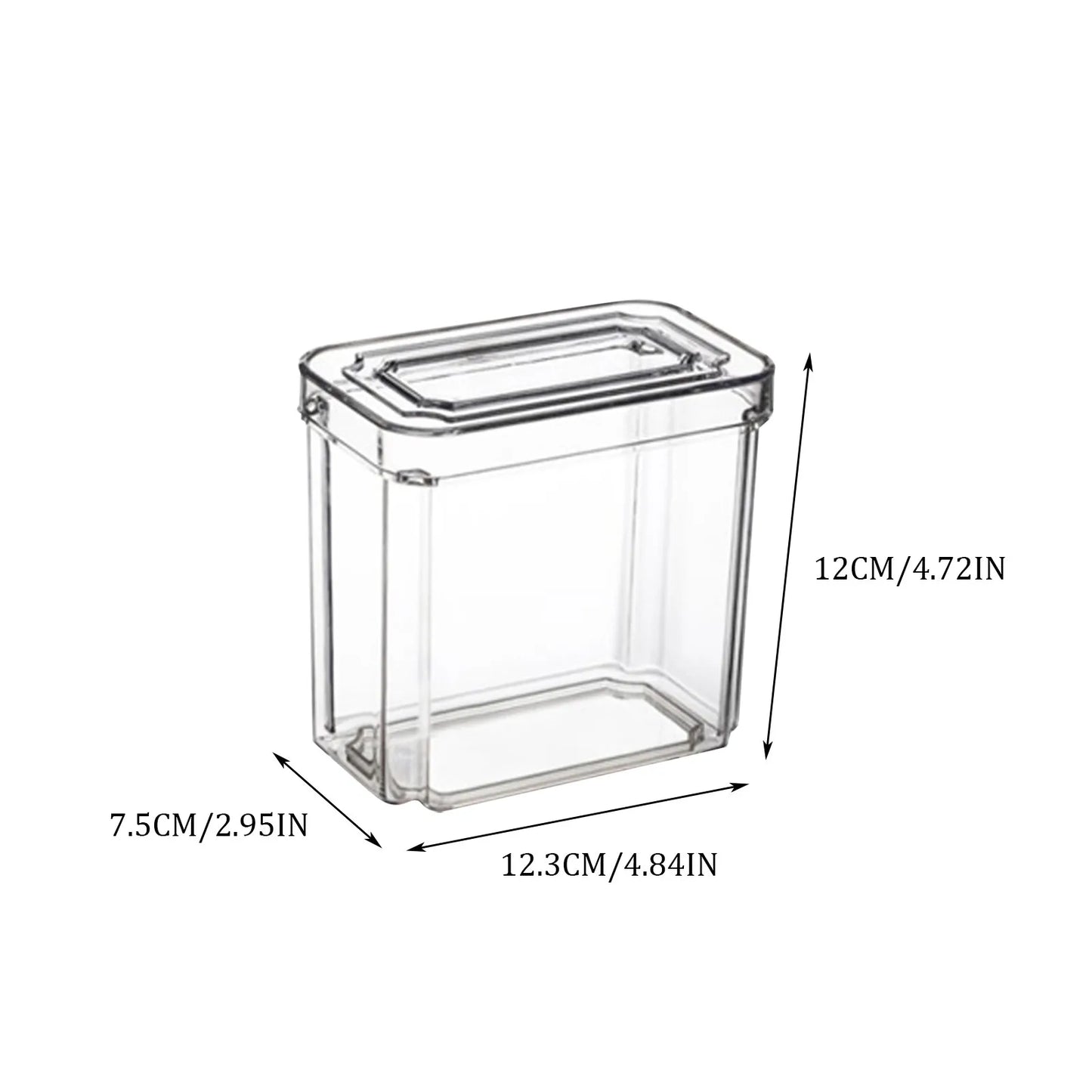 New Refrigerator Organizer Bin Stackable Fridge Food Storage Box With Handle Clear Plastic Pantry Food Freezer Organizer Tool