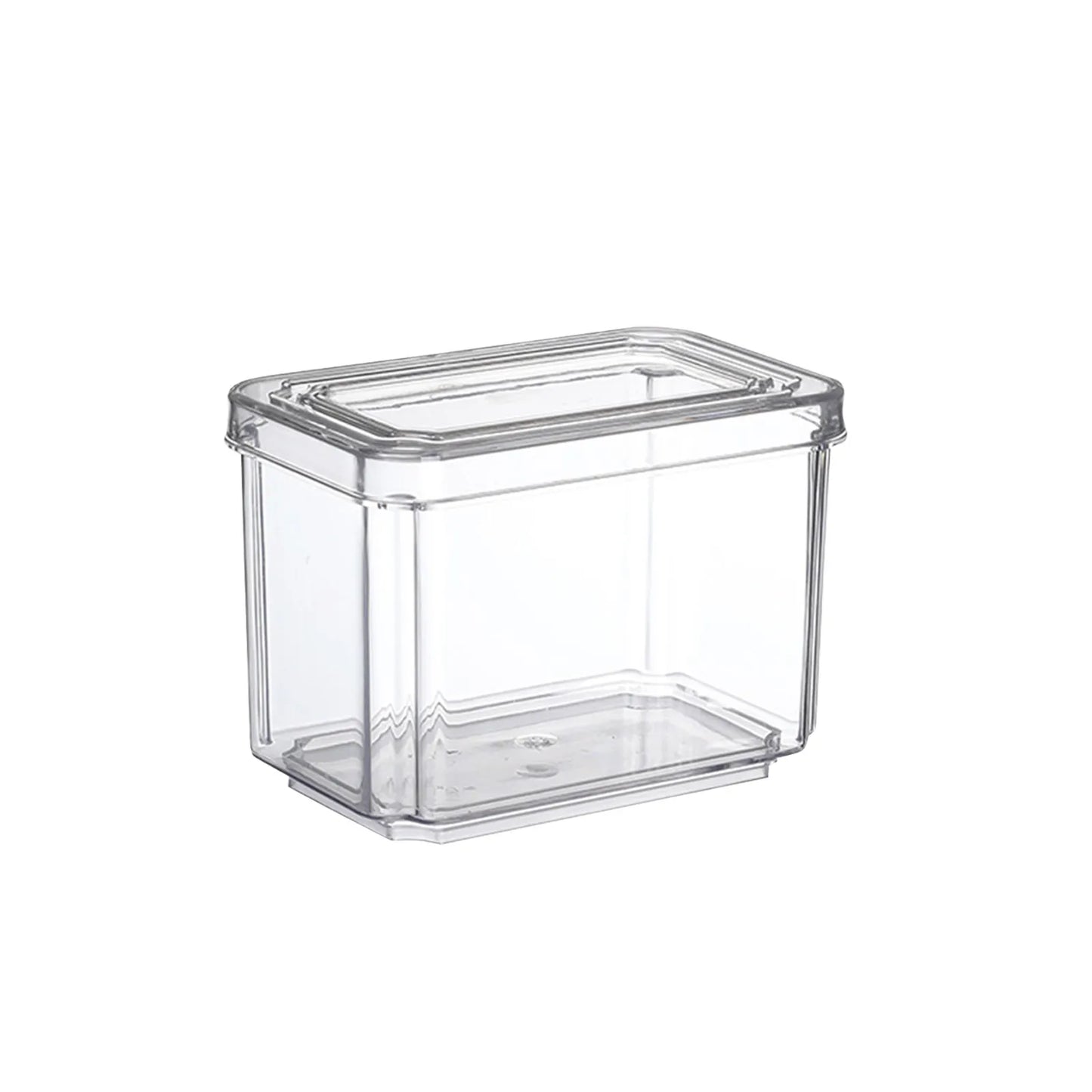 New Refrigerator Organizer Bin Stackable Fridge Food Storage Box With Handle Clear Plastic Pantry Food Freezer Organizer Tool