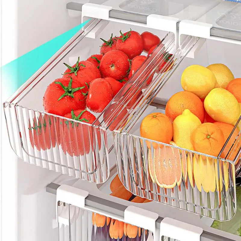 Fridge Organizer Bins Clear Fridge Organizer Stackable Refrigerator Drawer Organizer Bins Kitchen Storage Container For Fruit